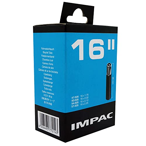 Impac Unisex Inner Fahrradschlauch, schwarz, 16-Inch Impac Unisex Inner Fahrradschlauch, schwarz, 16-Inch von Schwalbe