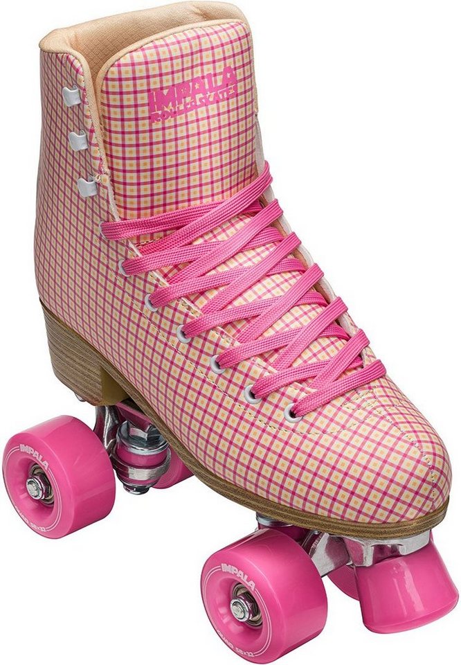 Impala Rollschuhe IMPALA QUAD SKATE Rollschuh pink tartan Impala Rollschuhe IMPALA QUAD SKATE Rollschuh pink tartan von Impala
