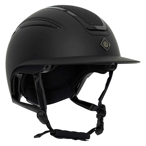 Imperial Riding Reithelm Irholania Deluxe Big Visor, Schwarz-Glitzer, S (53-55cm), Damen, Erwachsene Reiterinnen, Weiblich, Reithelm, Reithelme Imperial Riding Reithelm Irholania Deluxe Big Visor, Schwarz-Glitzer, S (53-55cm), Damen, Erwachsene Reiterinnen, Weiblich, Reithelm, Reithelme von Imperial Riding
