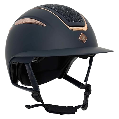Imperial Riding Reithelm Irholania Deluxe Big Visor, Navy-Rosegold, S für Damen - Damen/Reithelme Imperial Riding Reithelm Irholania Deluxe Big Visor, Navy-Rosegold, S für Damen - Damen/Reithelme von Imperial Riding