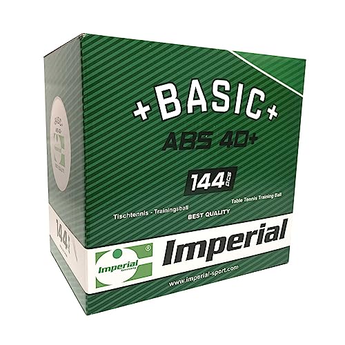 Imperial ABS Basic 40+ Tischtennisball | 5 Stück | Plastik | Weiß | Trainingsball Imperial ABS Basic 40+ Tischtennisball | 5 Stück | Plastik | Weiß | Trainingsball von Imperial