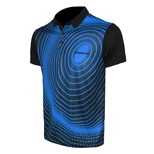 Imperial Shirt F-7 (blau - M) | - Funktionsfaser Tischtennis Shirt | Tischtennis Trikot | Tischtennis Hemd | TT-Spezial - Schütt Tischtennis von Imperial