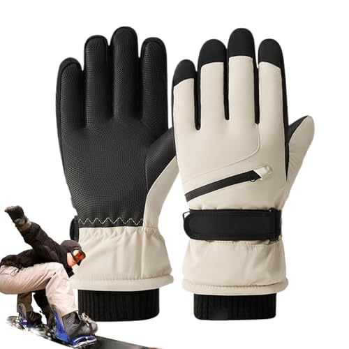 Imtrub Fahrhandschuhe Herren, Winterhandschuhe Damen Herren - wasserdichte Skihandschuhe | Warme Damenhandschuhe mit fünflagiger Thermokonstruktion für Outdoor-Abenteuer im Winter von Imtrub