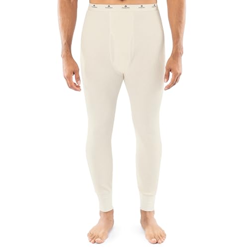 Indera T839DR Herren-Thermo-Unterhose, hohe Baumwolle, schwer, Natur, Größe M von INDERA