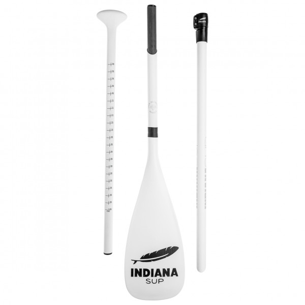 Indiana - Carbon 100% Telescope (3-Piece) - SUP Paddel Gr 160-200 cm - Bladesize 17 x 42 cm weiß von Indiana