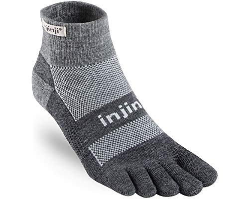 Injinji 2.0 Outdoor Midweight Mini Crew Nuwwol Socken L charcoal/schwarz Injinji 2.0 Outdoor Midweight Mini Crew Nuwwol Socken L charcoal/schwarz von Injinji