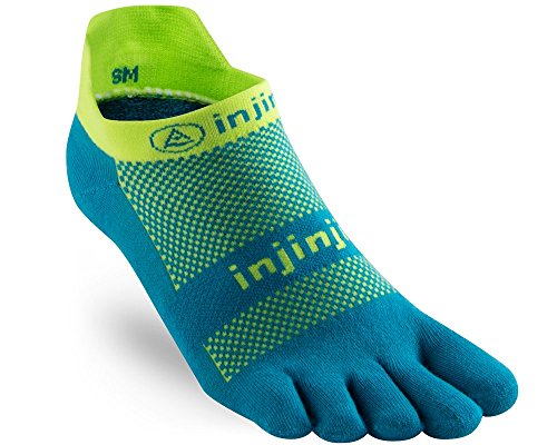 Injinji Herren Run Original Weight No Show Toesocks, Electric Blue, L Injinji Herren Run Original Weight No Show Toesocks, Electric Blue, L von Injinji