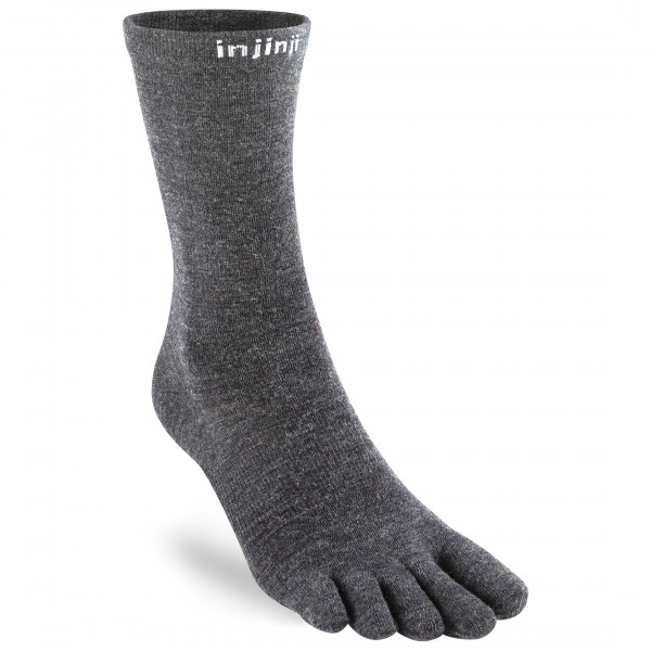 Injinji - Liner Crew Wool - Multifunktionssocken Gr S grau von Injinji