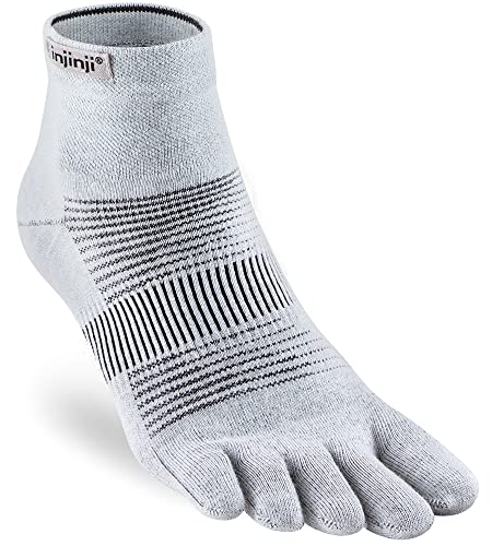 Injinji Run Lightweight Mini-Crew Socken, Gray, XL Injinji Run Lightweight Mini-Crew Socken, Gray, XL von Injinji