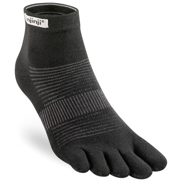 Injinji - Run Original Weight Mini Crew - Laufsocken Gr XL schwarz von Injinji