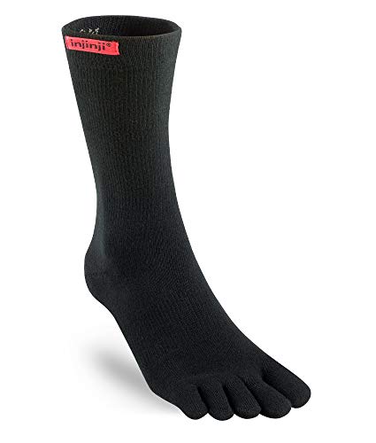 Injinji Sport Original Weight Crew Coolmax Socken, Herren, schwarz, Small Injinji Sport Original Weight Crew Coolmax Socken, Herren, schwarz, Small von Injinji