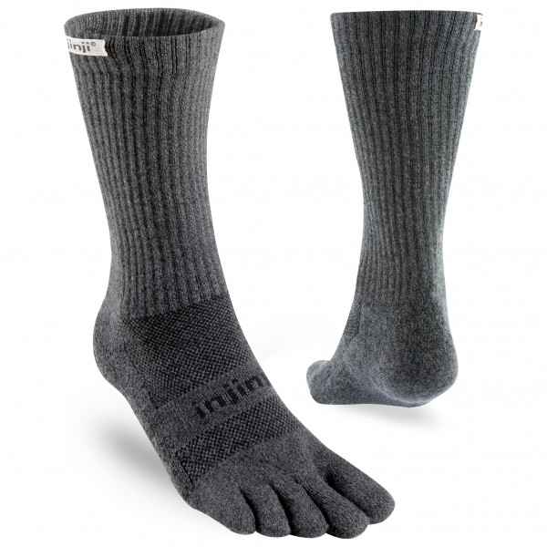 Injinji - Trail Midweight Crew - Wandersocken Gr S grau von Injinji