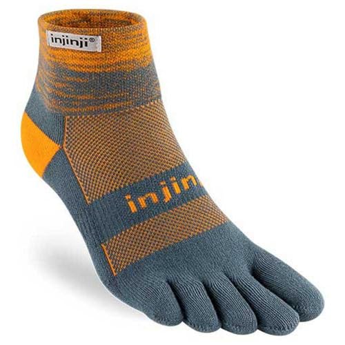 Injinji Trail Midweight Mini-Crew Socken, Wave, L Injinji Trail Midweight Mini-Crew Socken, Wave, L von Injinji