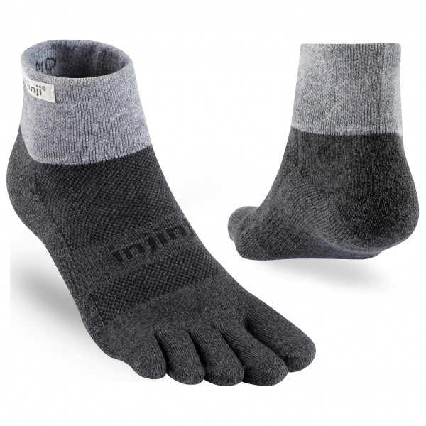 Injinji - Trail Midweight Mini-Crew - Wandersocken Gr S grau von Injinji