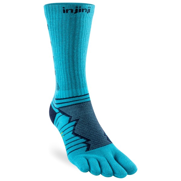 Injinji - Ultra Run Crew - Laufsocken Gr S türkis/blau von Injinji