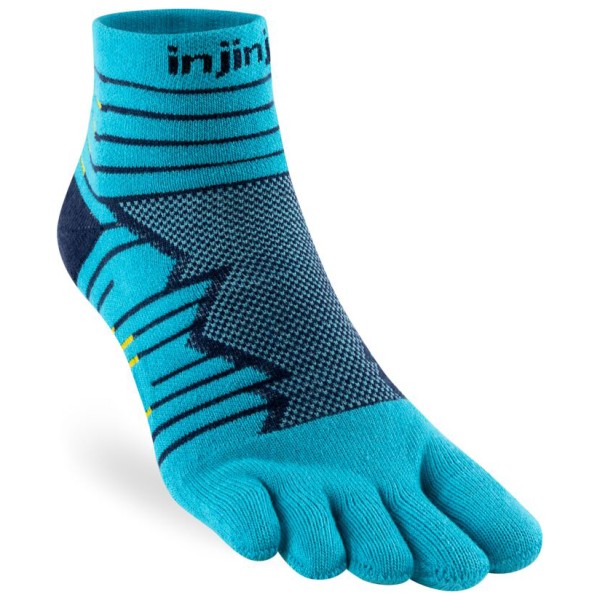 Injinji - Ultra Run Mini-Crew - Laufsocken Gr XL blau von Injinji