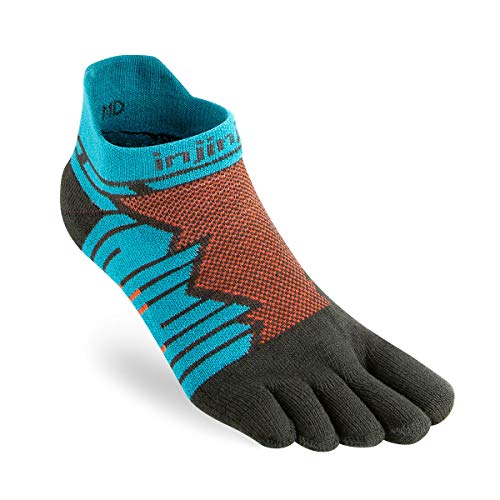 Injinji Ultra Run No-Show Socken türkis/grau Schuhgröße S | EU 37-40 2021 Laufsocken Injinji Ultra Run No-Show Socken türkis/grau Schuhgröße S | EU 37-40 2021 Laufsocken von Injinji