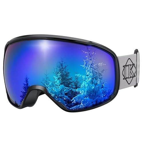 Innerking Skibrille OTG - Schnee- / Snowboardbrille für Herren, Damen & Jugend - 100% UV-Schutz von Innerking
