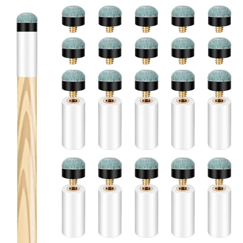 20 Stück Billardqueue Spitzen Ersatzset, Billard Pool Queue Tipps mit Weißen Pool Queue Zwinge Pool Queue Spitzen Ersatz 12 mm Grau Billard Stick Spitzen Billard Queue Spitzen für Pool Queues 20 Stück Billardqueue Spitzen Ersatzset, Billard Pool Queue Tipps mit Weißen Pool Queue Zwinge Pool Queue Spitzen Ersatz 12 mm Grau Billard Stick Spitzen Billard Queue Spitzen für Pool Queues von InnoHHustle