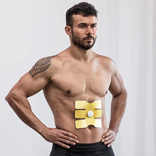 InnovaGoods - Bauchpflaster Elektrostimulator zur Muskelstraffung, 15 Intensitätsstufen, Ergonomisches Design, Wiederverwendbar, Flexibel, Leicht, Gold, Kunststoff InnovaGoods - Bauchpflaster Elektrostimulator zur Muskelstraffung, 15 Intensitätsstufen, Ergonomisches Design, Wiederverwendbar, Flexibel, Leicht, Gold, Kunststoff von InnovaGoods
