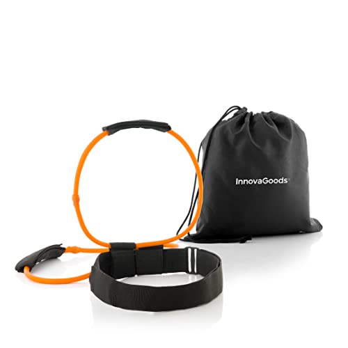 InnovaGoods - Fitness Gürtel mit Widerstandsbändern, 40 lb Stärke, Vielseitig für Po, Bauch & Beine, Inkl. Übungsanleitung, Schwarz/Orange, Naturkautschuk Nylon InnovaGoods - Fitness Gürtel mit Widerstandsbändern, 40 lb Stärke, Vielseitig für Po, Bauch & Beine, Inkl. Übungsanleitung, Schwarz/Orange, Naturkautschuk Nylon von InnovaGoods