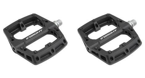 paar insight thermoplastic flat pedals schwarz paar insight thermoplastic flat pedals schwarz von Insight