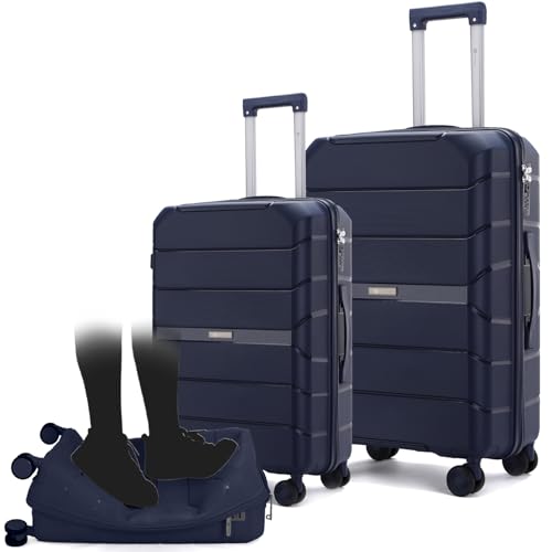 Int'x Kofferset Reisekoffer Hartschalenkoffer Rollkoffer Handgepäck M6995 Pack (M,L) von Int'x