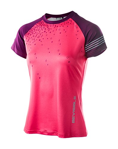 Intelligence Quality Damen RAWI Cycling T-Shirt, Paradise Pink/Dark Purple, L von Intelligence Quality