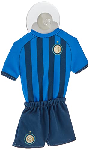 Inter FC Mini Uniform, Saugnapf, schwarz-blau, 17 cm von Inter