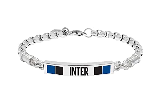 F.C. Internazionale Armband Herren, Schwarz Blau Stahl, Taglia Unica, Edelstahl, Kein Edelstein. F.C. Internazionale Armband Herren, Schwarz Blau Stahl, Taglia Unica, Edelstahl, Kein Edelstein. von Inter