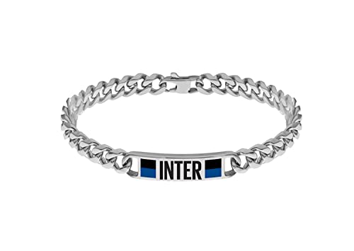 F.C. Internazionale Armband Stahl, Herren, Schwarz Blau Stahl, Taglia Unica, Edelstahl, Kein Edelstein. F.C. Internazionale Armband Stahl, Herren, Schwarz Blau Stahl, Taglia Unica, Edelstahl, Kein Edelstein. von Inter