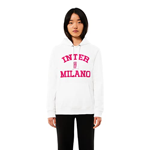 Inter Sweatshirt mit Kapuze für Damen, Weiß, L von Inter