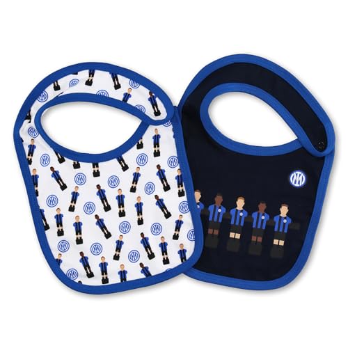 FC Internazionale Milano S.p.A. Unisex Baby Bavaglini neonato Lätzchen, Bianco, Taglia unica von Inter