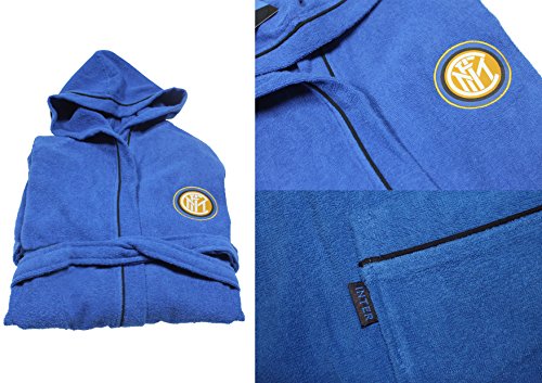 Inter, Bademantel für Erwachsene, Mikrofrottee, in Umschlag, S, Blau Inter, Bademantel für Erwachsene, Mikrofrottee, in Umschlag, S, Blau von Inter