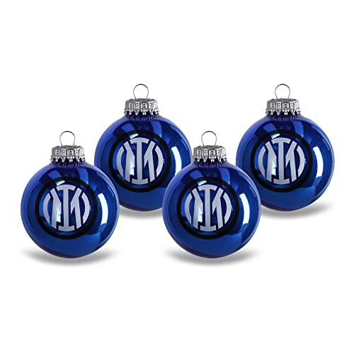 Inter - 4er Set Premium Weihnachtskugeln - Weihnachtsdeko Fans Inter von Inter