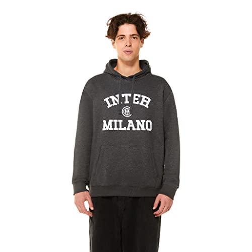 Inter FC Internazionale Milano S.p.A Sweatshirt mit Kapuze, Unisex-Erwachsene, offizielles Produkt, Kollektion Back to Stadium, grau, S Inter FC Internazionale Milano S.p.A Sweatshirt mit Kapuze, Unisex-Erwachsene, offizielles Produkt, Kollektion Back to Stadium, grau, S von Inter