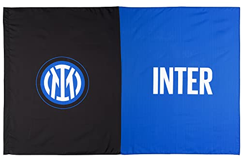 Inter Flagge mit Logo 140 x 220 cm, Unisex Erwachsene, Schwarz/Blau, 140 x 220 cm Inter Flagge mit Logo 140 x 220 cm, Unisex Erwachsene, Schwarz/Blau, 140 x 220 cm von Inter