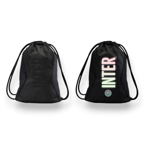 Inter Gymbag Modell luxury, reflektierend, schwarz, mit Zugverschluss, zwei Seile im Lieferumfang enthalten, Schwarz, Taglia unica, Casual Inter Gymbag Modell luxury, reflektierend, schwarz, mit Zugverschluss, zwei Seile im Lieferumfang enthalten, Schwarz, Taglia unica, Casual von Inter