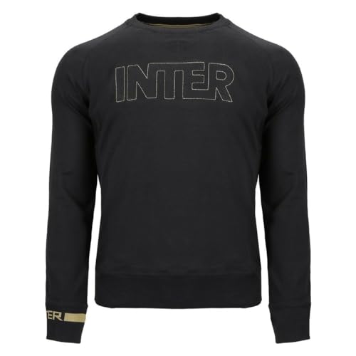 Inter Herren Felpa Uomo Girocollo in Cotone Stretch Sweatshirt von Inter