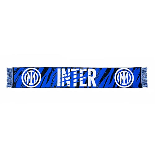 Inter Limited Edition Chinese New Year Schal, Tiger-Kratzgrafik und INTER geschrieben, Jacquard, Unisex-Erwachsene, Schwarz/Blau, Einheitsgröße Inter Limited Edition Chinese New Year Schal, Tiger-Kratzgrafik und INTER geschrieben, Jacquard, Unisex-Erwachsene, Schwarz/Blau, Einheitsgröße von Inter