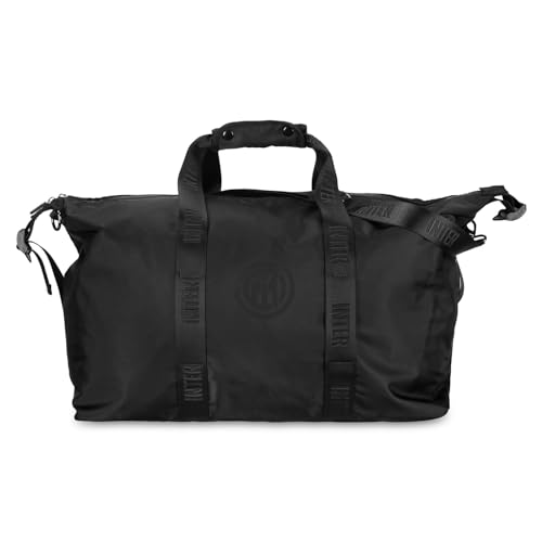 Inter - Reisetasche aus 100% Nylon, 40 Liter - hohe Qualität, schneller Versand, offizielles Produkt von Mailand für Arbeit, Stadion, Reisen, Schule und alle schwarz-blauen Fans. von Inter