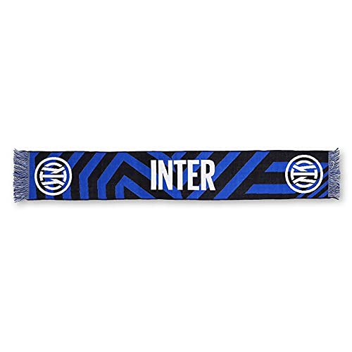 Inter Neues Jaquard-Logo, verschiedene Farben, Stadion Unisex-Erwachsene, Muster Streifen Schwarz/Blau, Einheitsgröße Inter Neues Jaquard-Logo, verschiedene Farben, Stadion Unisex-Erwachsene, Muster Streifen Schwarz/Blau, Einheitsgröße von Inter