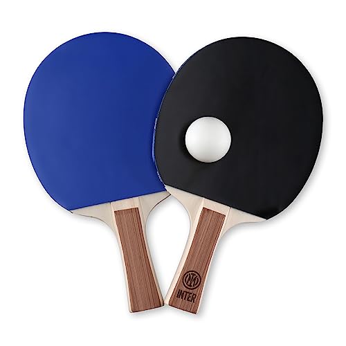 Inter - Tischtennisschläger mit Logo und Set mit Zwei Bällen Kinder und Erwachsene Interisten - Offizielles Produkt Inter Inter - Tischtennisschläger mit Logo und Set mit Zwei Bällen Kinder und Erwachsene Interisten - Offizielles Produkt Inter von Inter