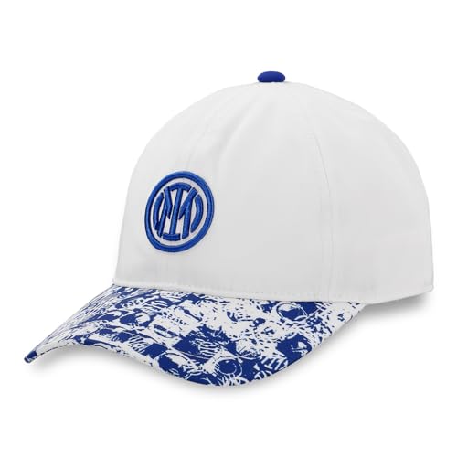 Inter Unisex Cappellino Da Baseball Baseballkappe, Weiß, Einheitsgröße von Inter