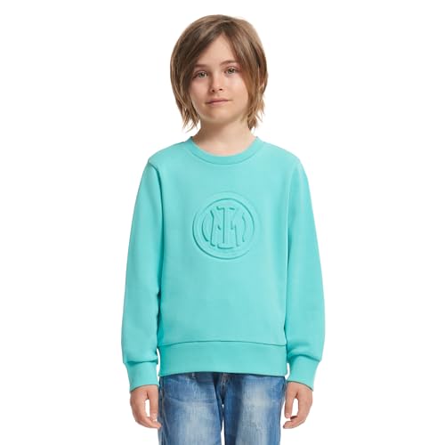 Inter Unisex – Erwachsene Embossed Collection Sweatshirt mit Rundhalsausschnitt, türkis, 4Y Inter Unisex – Erwachsene Embossed Collection Sweatshirt mit Rundhalsausschnitt, türkis, 4Y von Inter