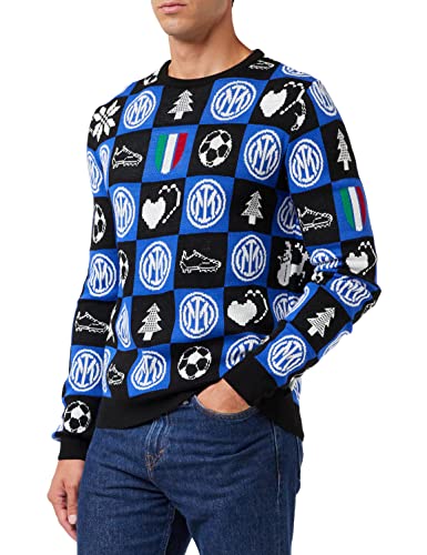 Inter Unisex Xmas Jumper 2021 Pullover, blau, M von Inter