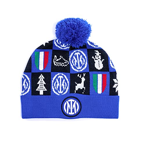 Inter Weihnachtsmütze, Xmas 2021_Beanie, Mütze Unisex, Erwachsene, Einheitsgröße, Blau Inter Weihnachtsmütze, Xmas 2021_Beanie, Mütze Unisex, Erwachsene, Einheitsgröße, Blau von Inter