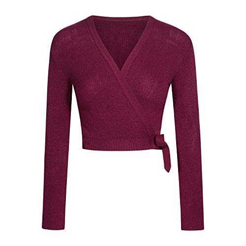 Intermezzo Bordeaux Wickeljacke Elisa, Pullover, Slim, Langarm, Wickelkragen, Sweater, Unisex-Erwachsene, Female, Winter, Large, Small, DE, Acryl/100% Intermezzo Bordeaux Wickeljacke Elisa, Pullover, Slim, Langarm, Wickelkragen, Sweater, Unisex-Erwachsene, Female, Winter, Large, Small, DE, Acryl/100% von Intermezzo