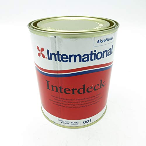 International Interdeck / Rutschfeste farbe | Weiß | 750ML | Seidenglanz, für alle Oberflächen von International