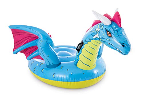 Intex, 79in X 75in, for Ages 3 Dragon Ride-On, 200,7 x 190,5 cm, für Kinder ab 3 Jahren, Mehrfarbig, L von Intex